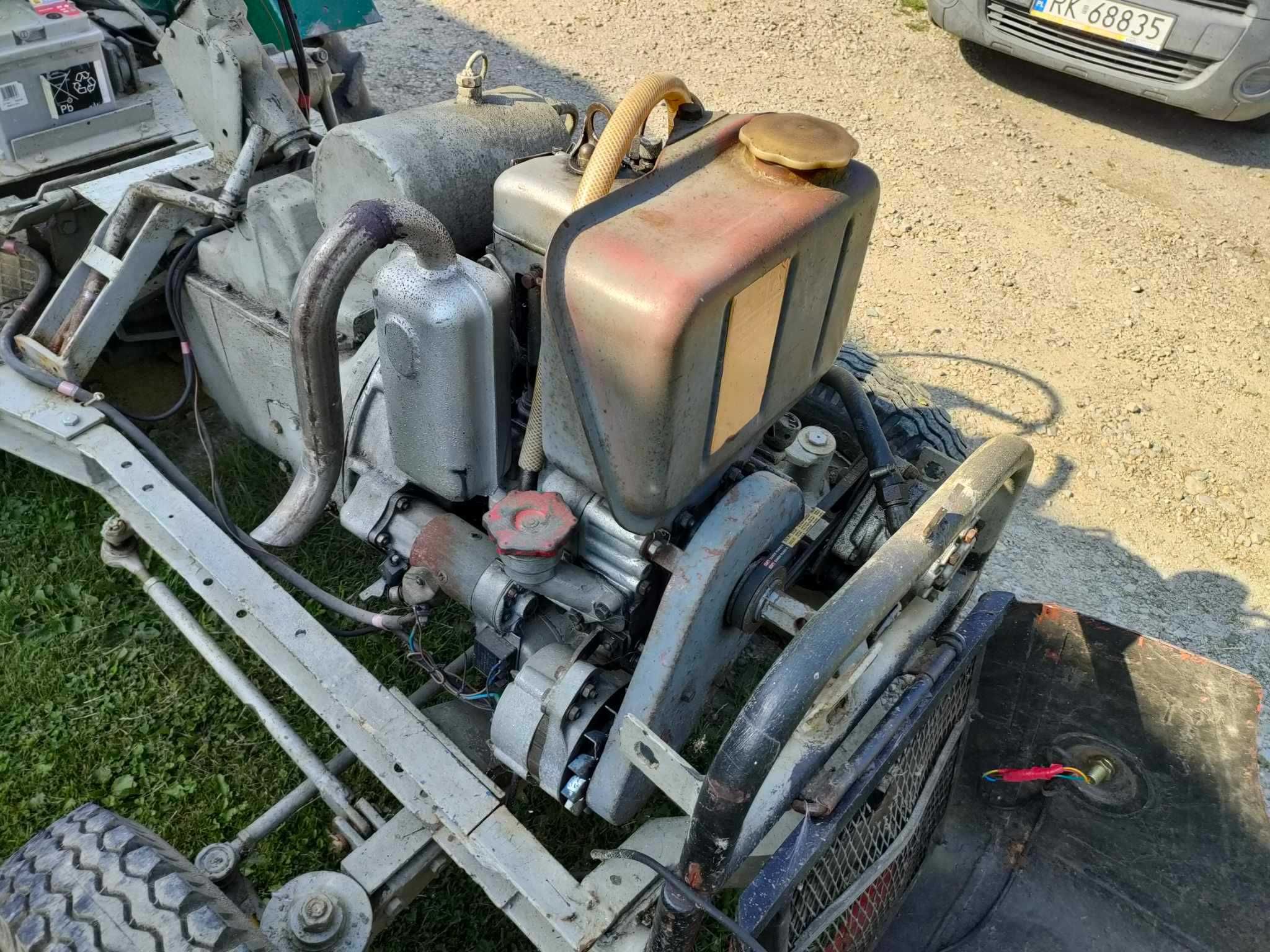 Traktorek Sam es9 + przyczepka + hydraulika + rozrusznik+ alternator.