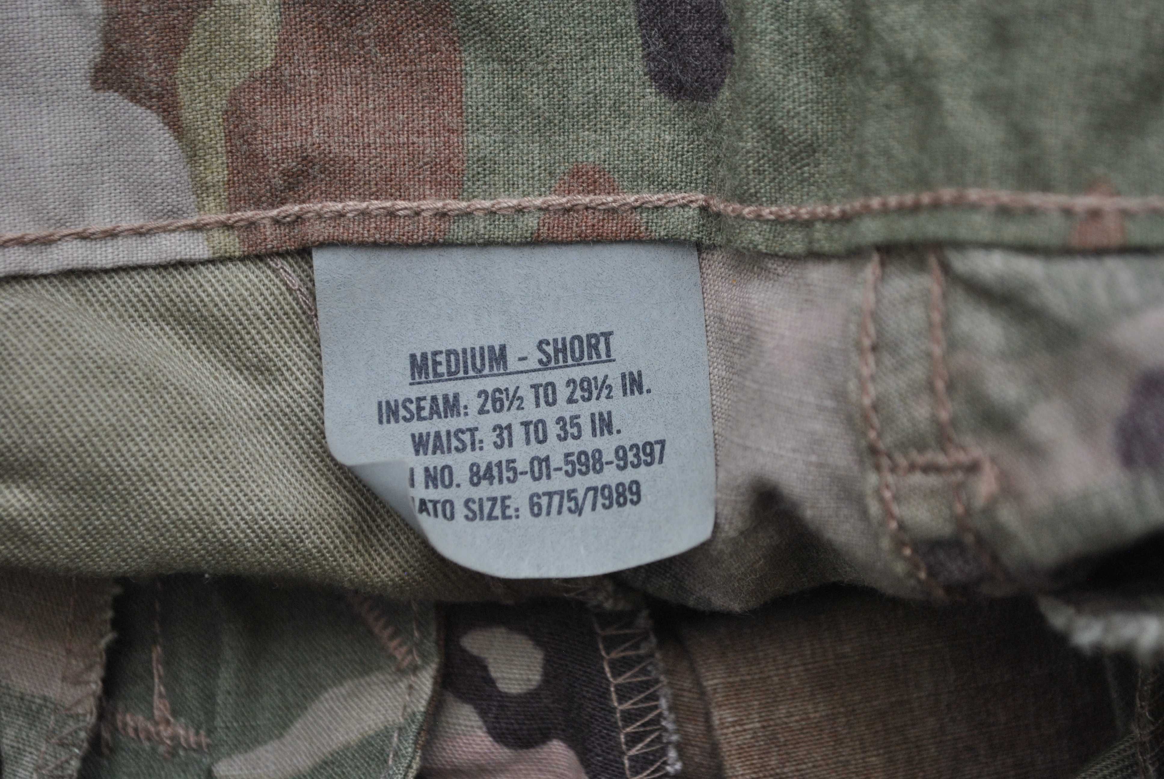 mundur multicam Army Combat Uniform SCORPION US ARMY MS medium short