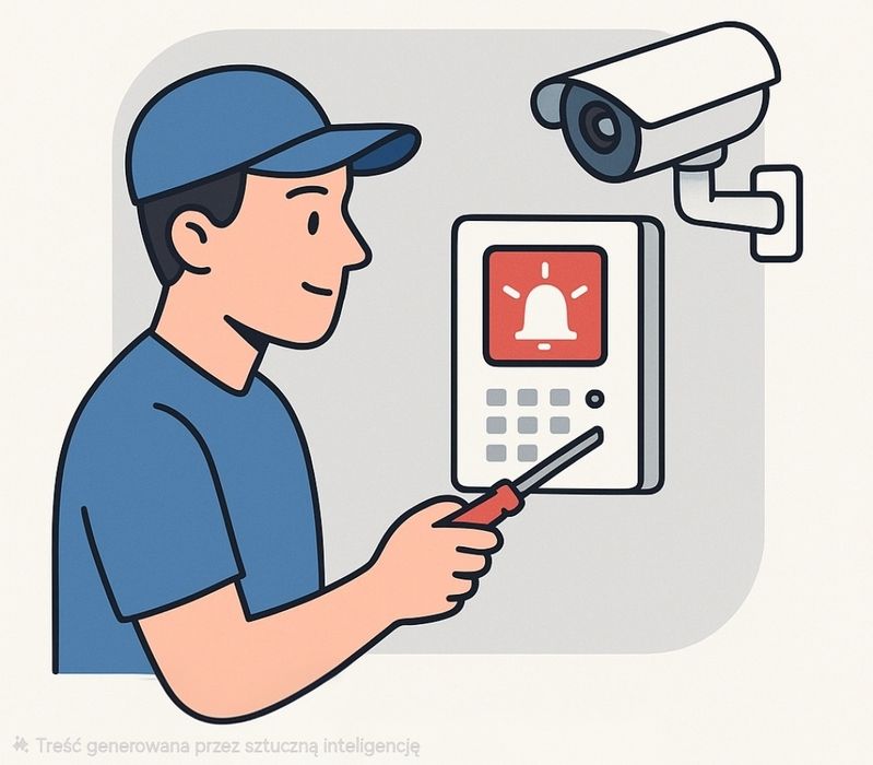 Montaż systemów monitoringu oraz alarmowych KAMERY, ALARM