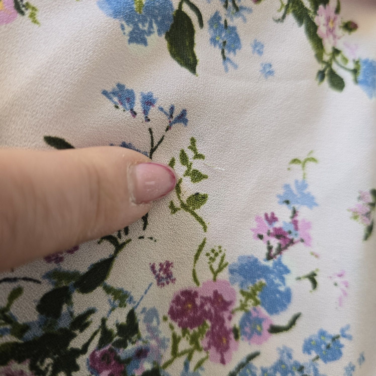 Koszula lindex 92 długi rękaw kwiaty print