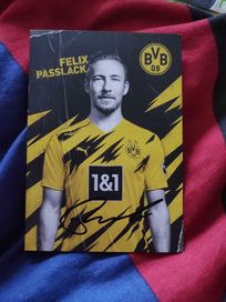 Karta Borussi Dortmund Z Autografem Felixa Passlacka