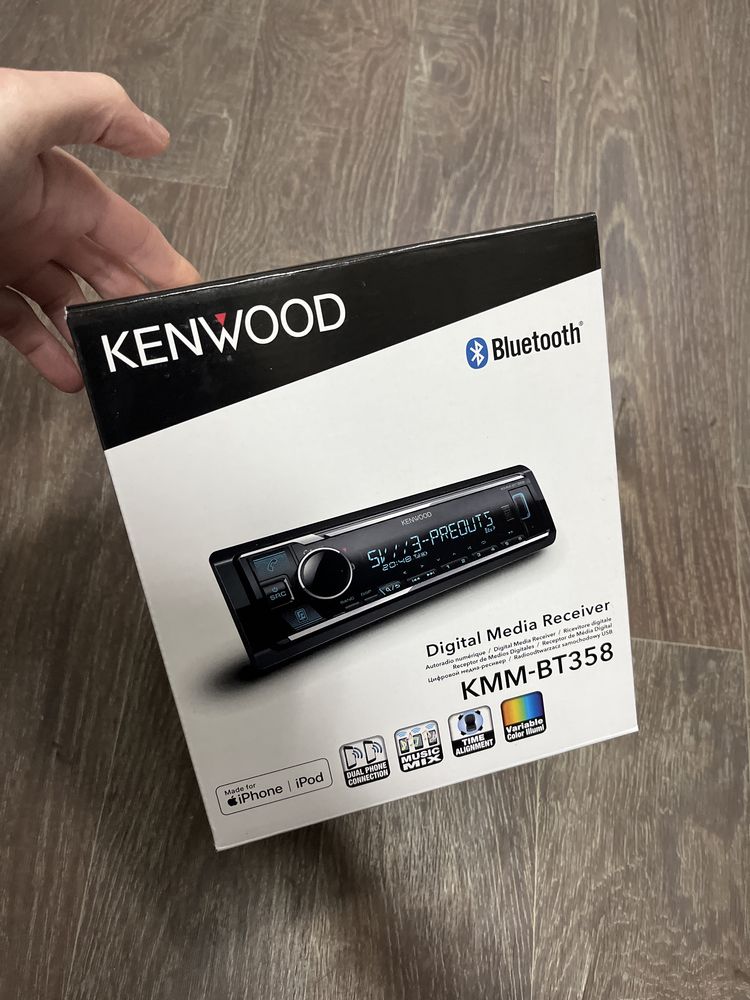 Автомагнитола Kenwood KMM-BT358