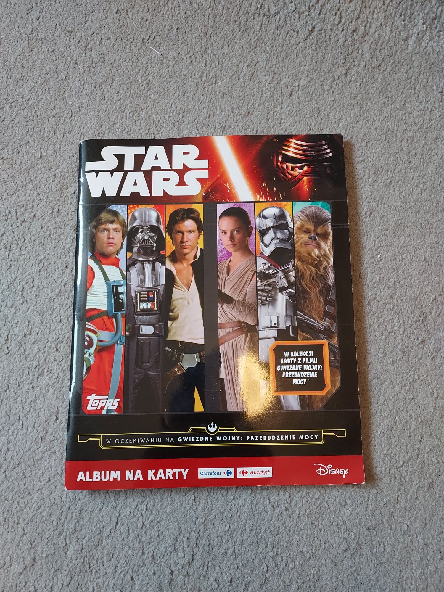 Star Wars kompletny album kolekcjonerski carrefour