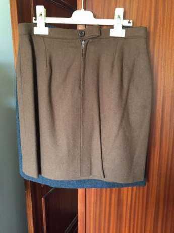 saia castanha tamanho s de fazenda