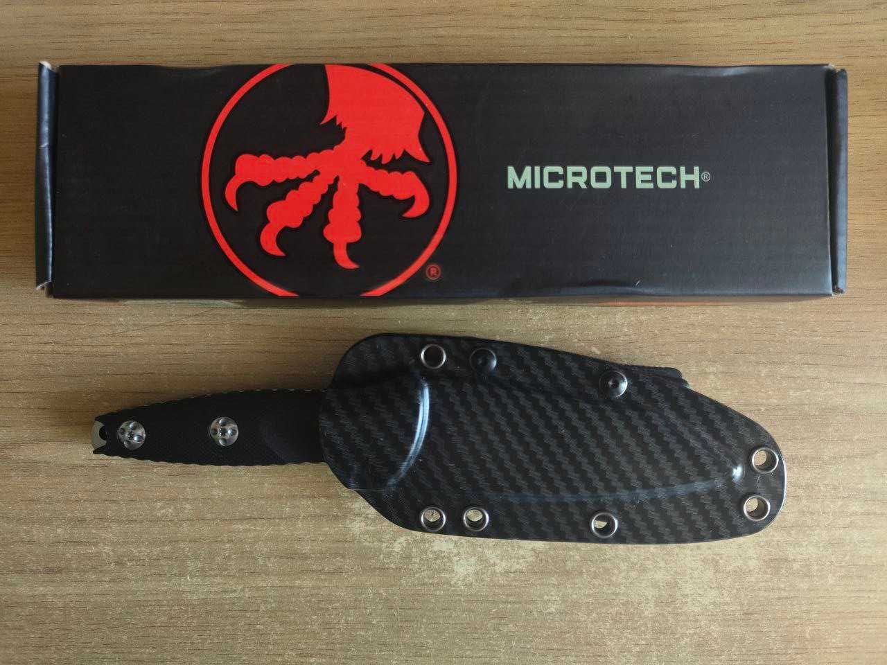 Брелок EDC компактний фіксед Microtech Socom Alpha Mini Warcom Black