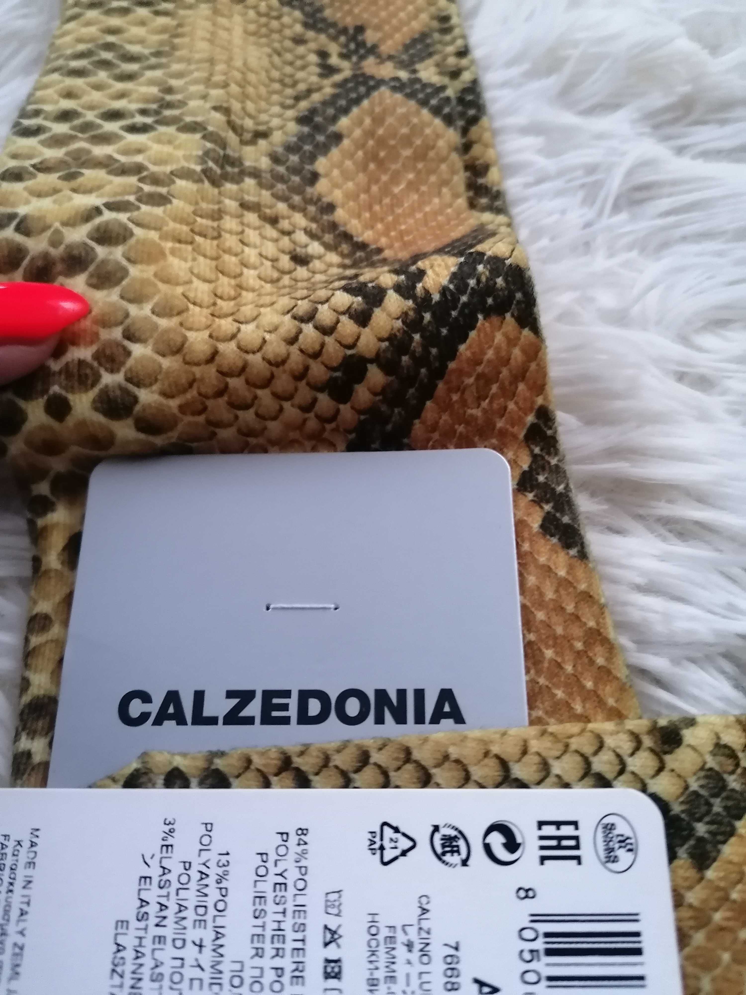 Nowe skarpetki calzedonia wzór węża rozmiar uniwersalny