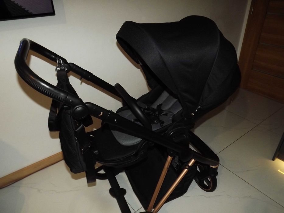 Wózek Roan ivi 2.0 fotelik cybex cloud z Rodkladny do pozycji leżacej