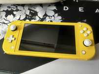 Switch Lite żółty folia microSD ładowarka etui