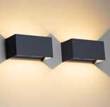KLIGHTEN 24W LED Lampa Ścienna IP65 Regulowany Kąt Świecenia