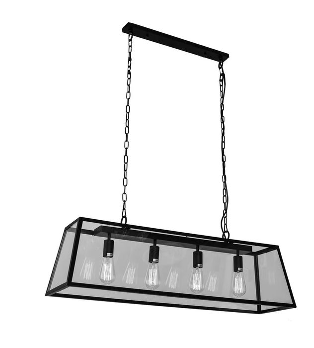 Lampa wisząca żyrandol wiszący nad stół blat czarna Laverno stan bdb