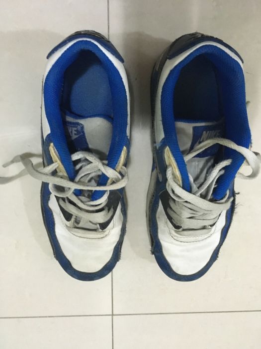 Ténis Nike Air Max azuis e brancos 36,5