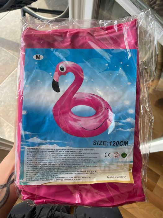 Ponton Flaming NOWY 120cm - koło do pływania dmuchane