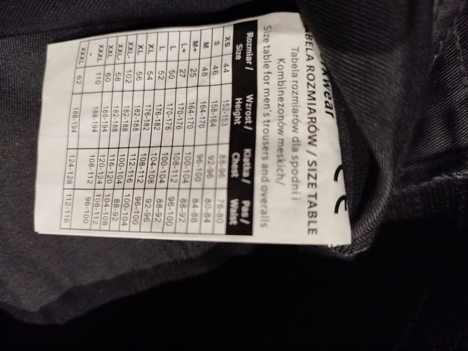 Spodnie robocze ogrodniczki