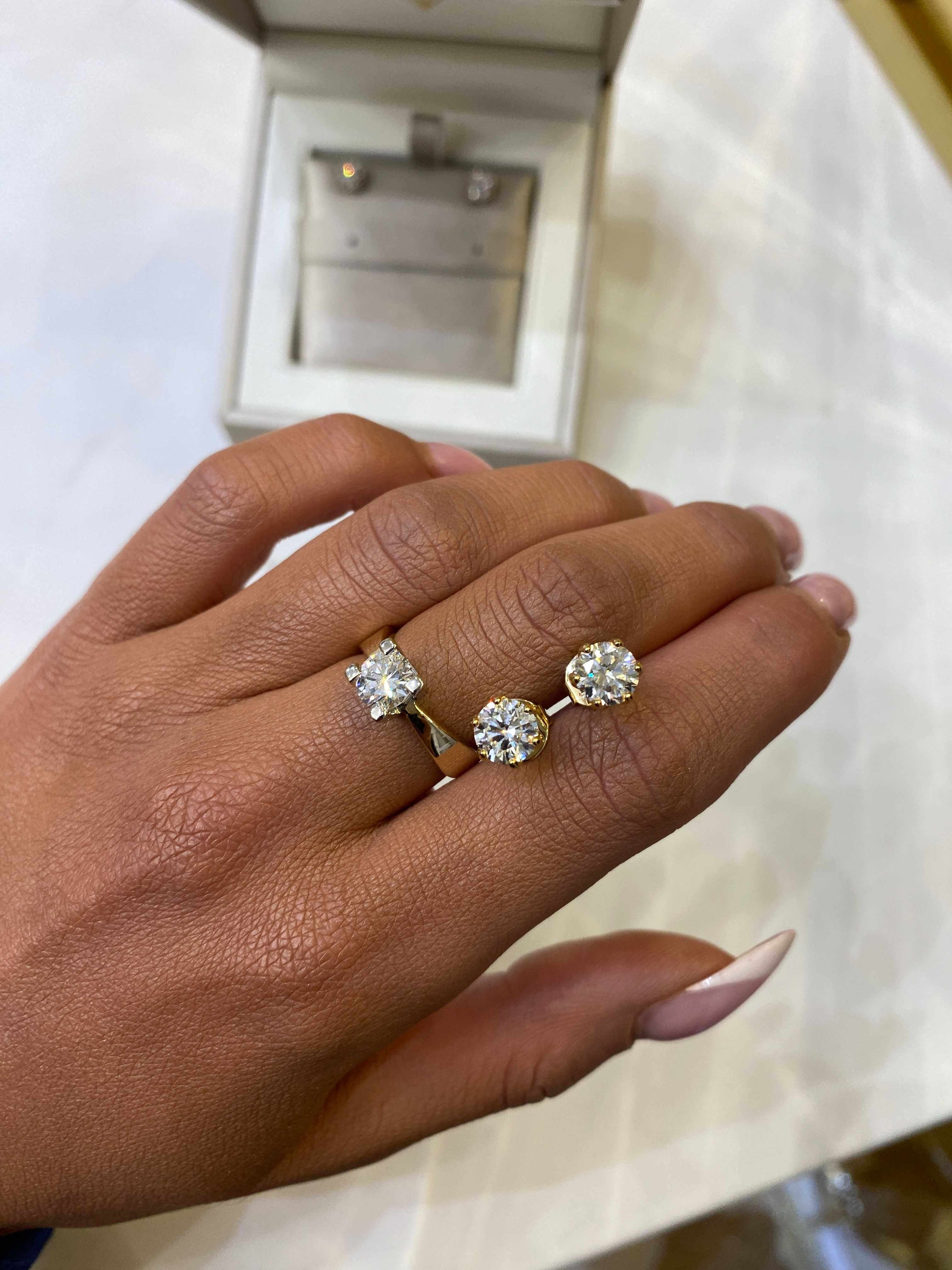 Pierścionek z diamentem naturalnym 1.03 ct
