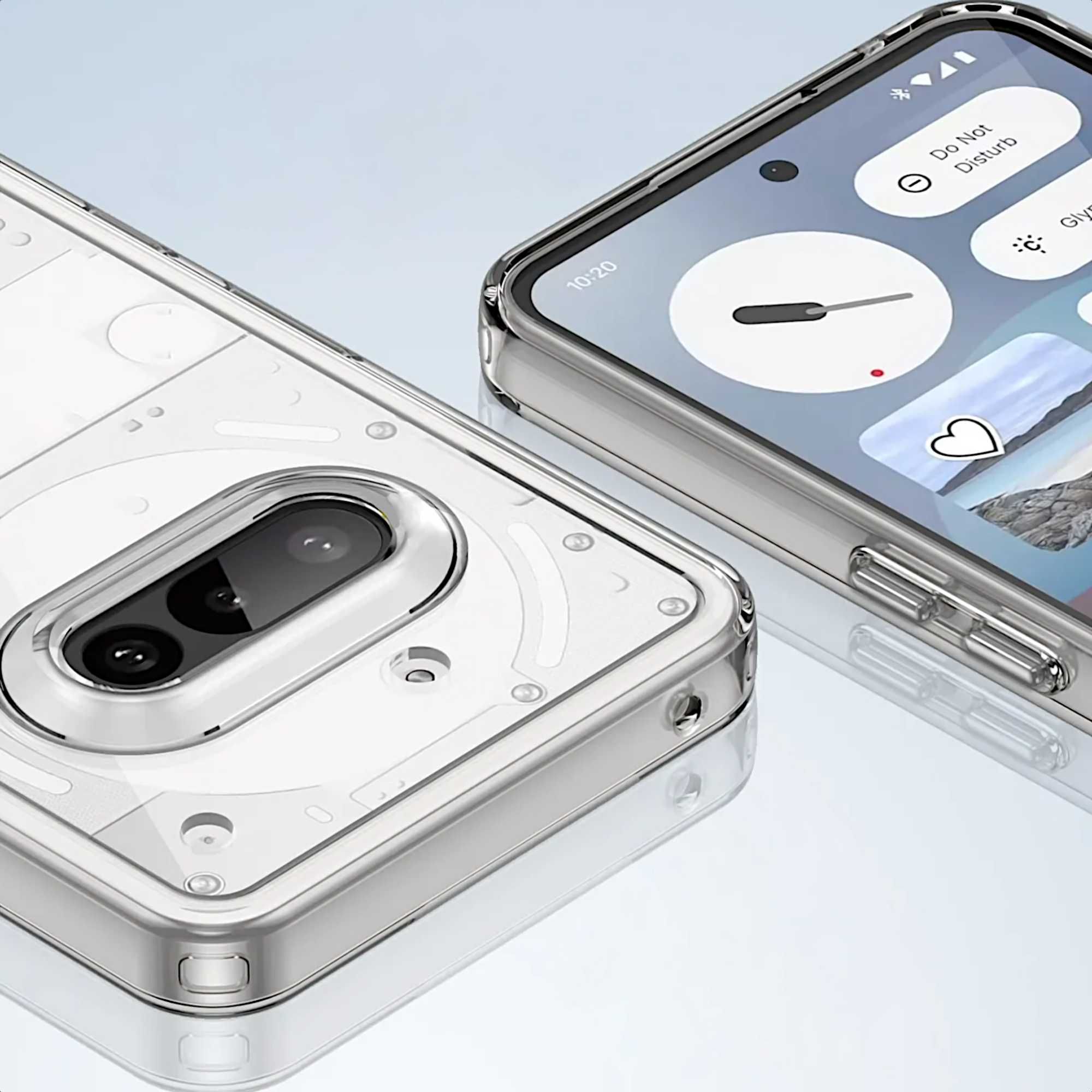 Etui ELEVATE HEXAGON do NOTHING Phone 3a - Clear