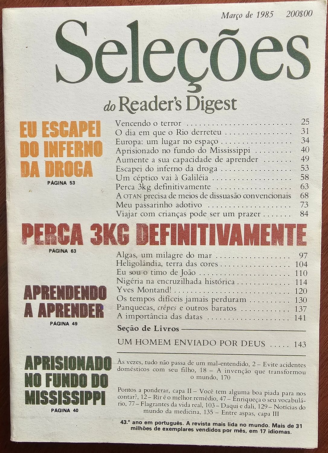 Conjunto de 10 Livros Seleções do Readers Digest