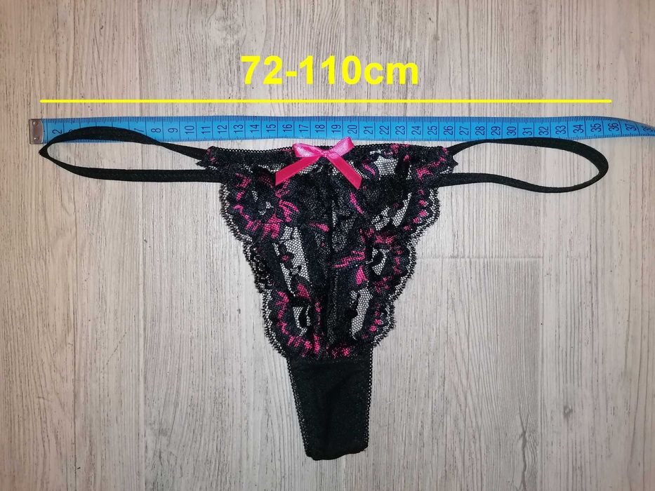 Seksowny gorset, koronka, sznurowanie + stringi, rozm L, nowy