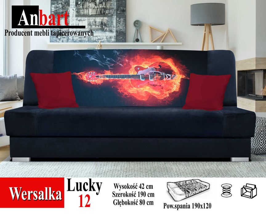 Kanapa Lucky 3d WERSALKA MOŻLIWA DOSTAWA producent spreżyny bonell