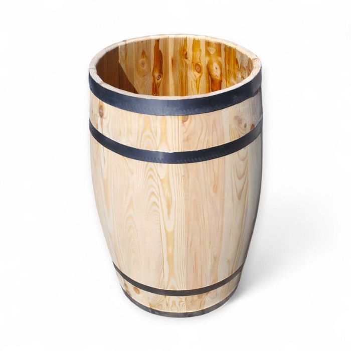 beczka drewniana 135L  dekoracja ogrodowa  donica kwietnik deszczówka