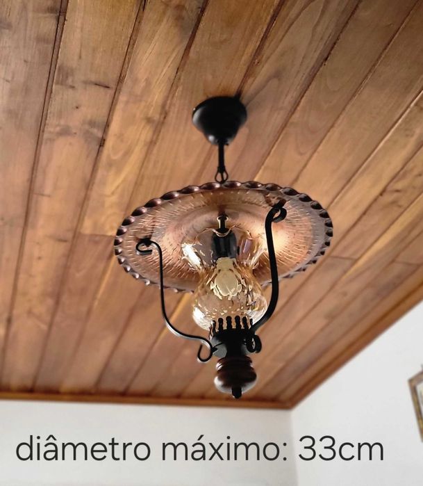 Candeeiro suspenso de vidro