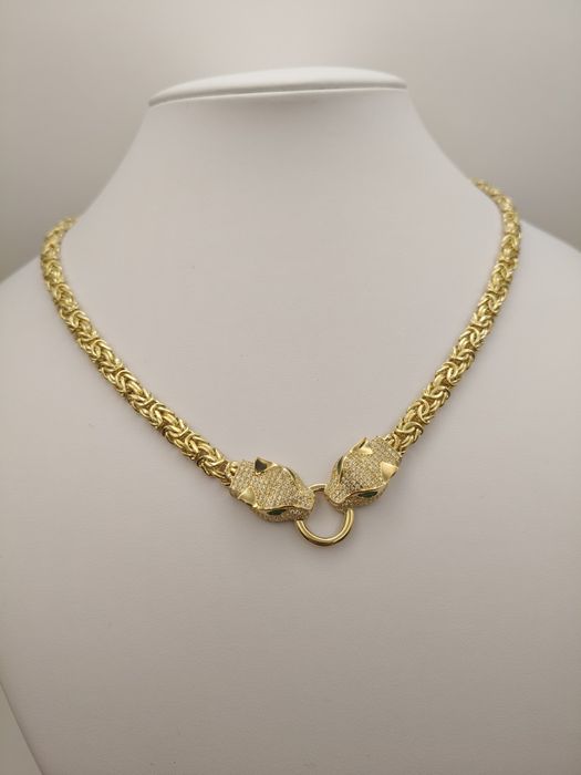 Złoty Łańcuszek Królewski z Partnerami Pr.585 Nowy14K