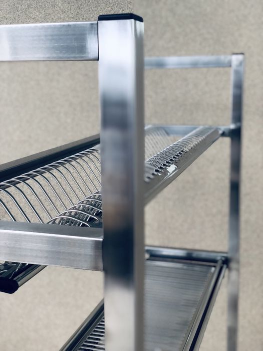 Стелаж сушка для посуду кафе стеллаж ресторан бар нержавійка