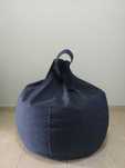 Puff azul escuro grande