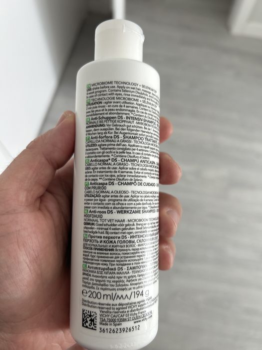 Dercos Champô -Cabelos sensiveis a oleosos