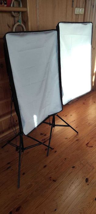 Софтбокс 50х70 Тримачі, LED лампи. Комплект студійного освітлення.