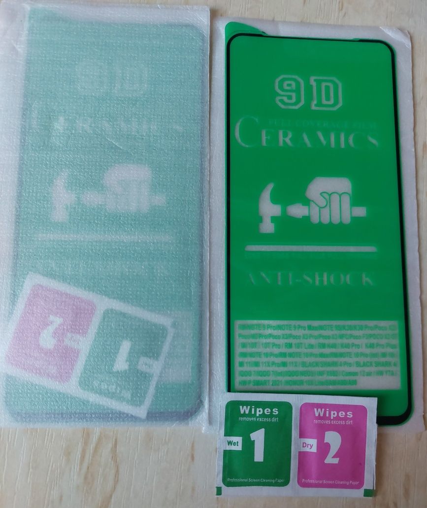 Захисне скло на телефон, защитное стекло Poco x2, x3, Samsung a72, a80