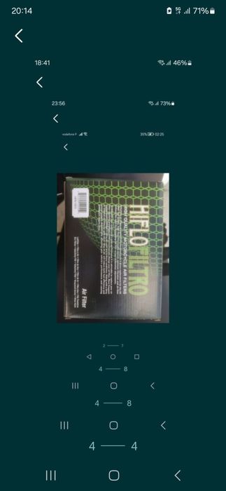 Piscas novos e frente