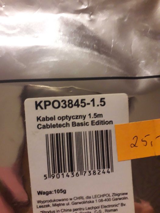 Kabel optyczny Basic edition