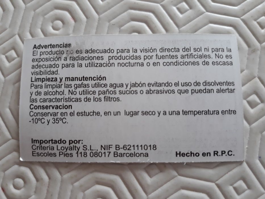 Óculos de sol novos Corte Inglês/Visionlab