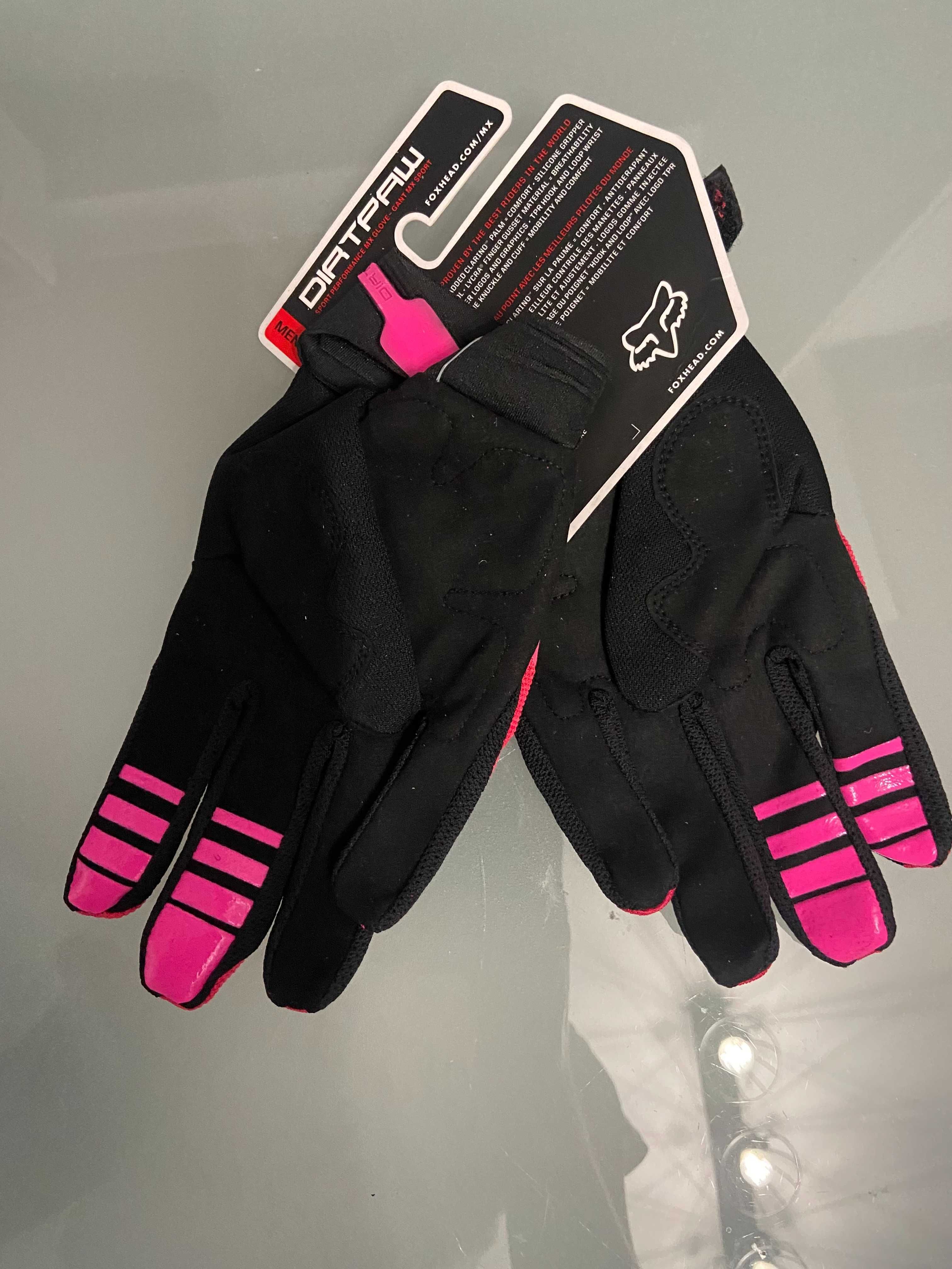 Rękawiczki FOX MX Dirtpaw Pink (cross,quad,enduro,mtb,dh)