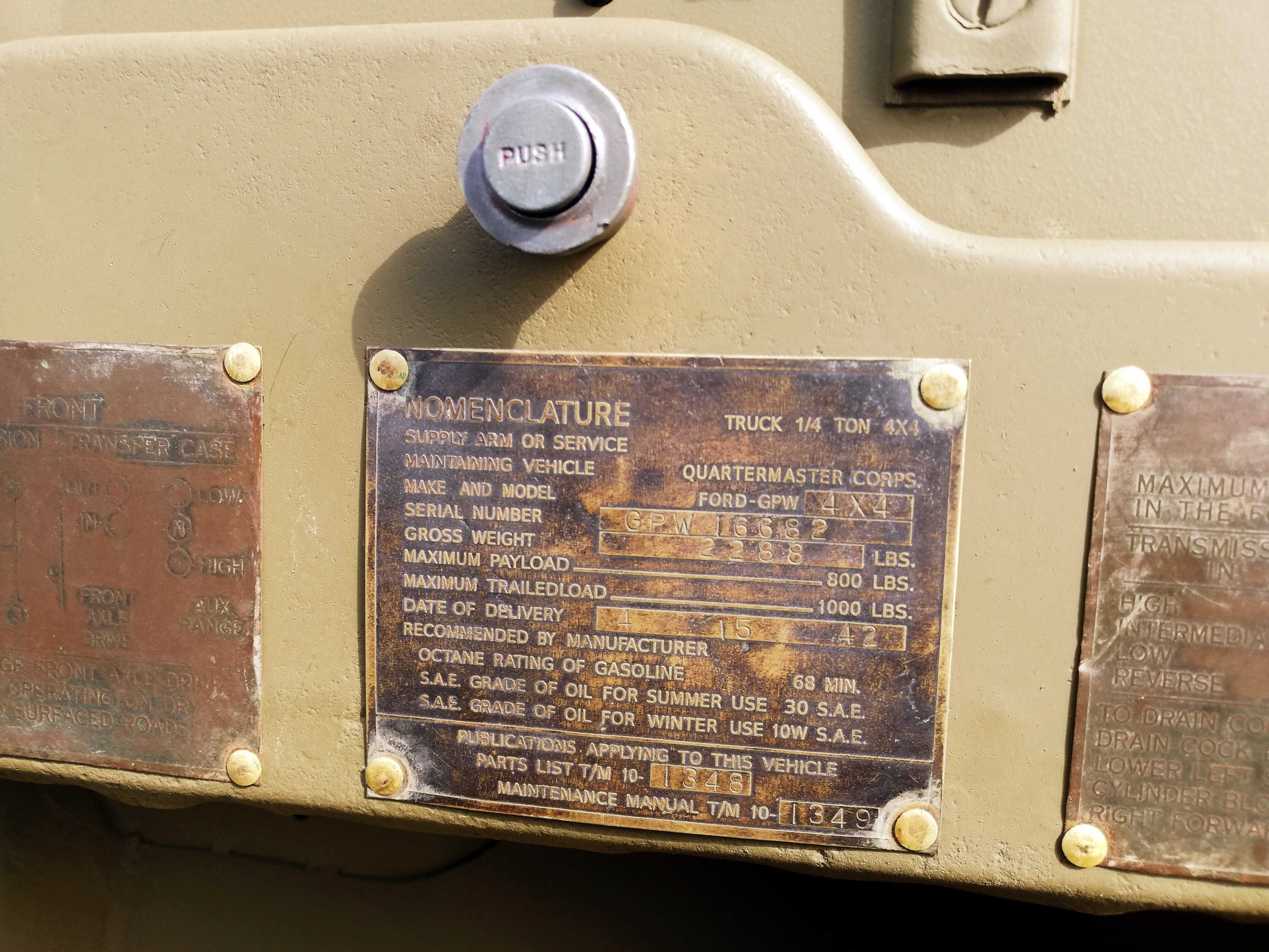 Jeep Willys Ford GPW  1942 " SCRIPT"