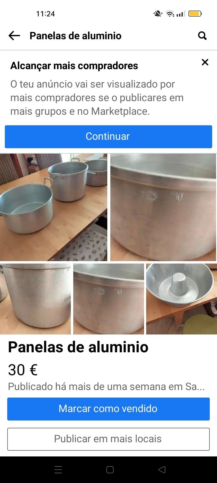 Panelas e tachos de alumínio