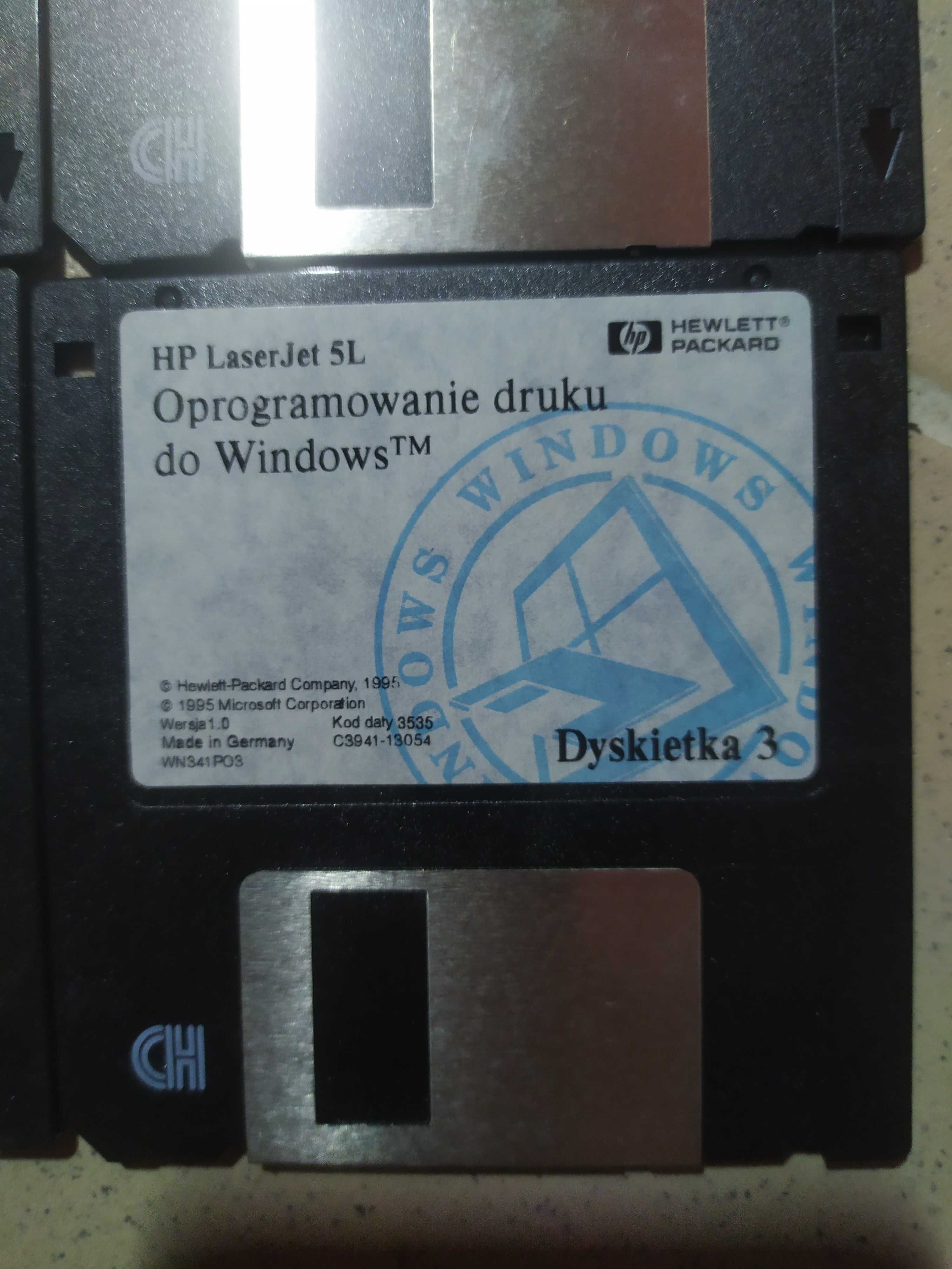 Dyskietki oprogramowanie druku do Windows TM HP LaserJet 5L