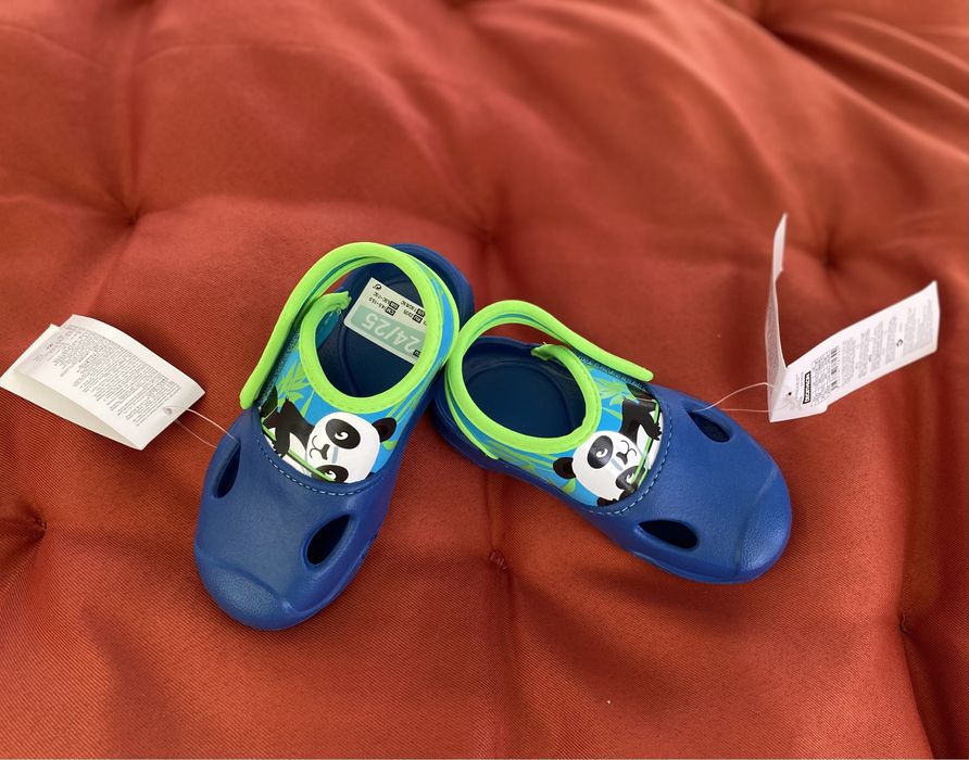 Sandalias verão sapatos de agua Chinelos natação Panda