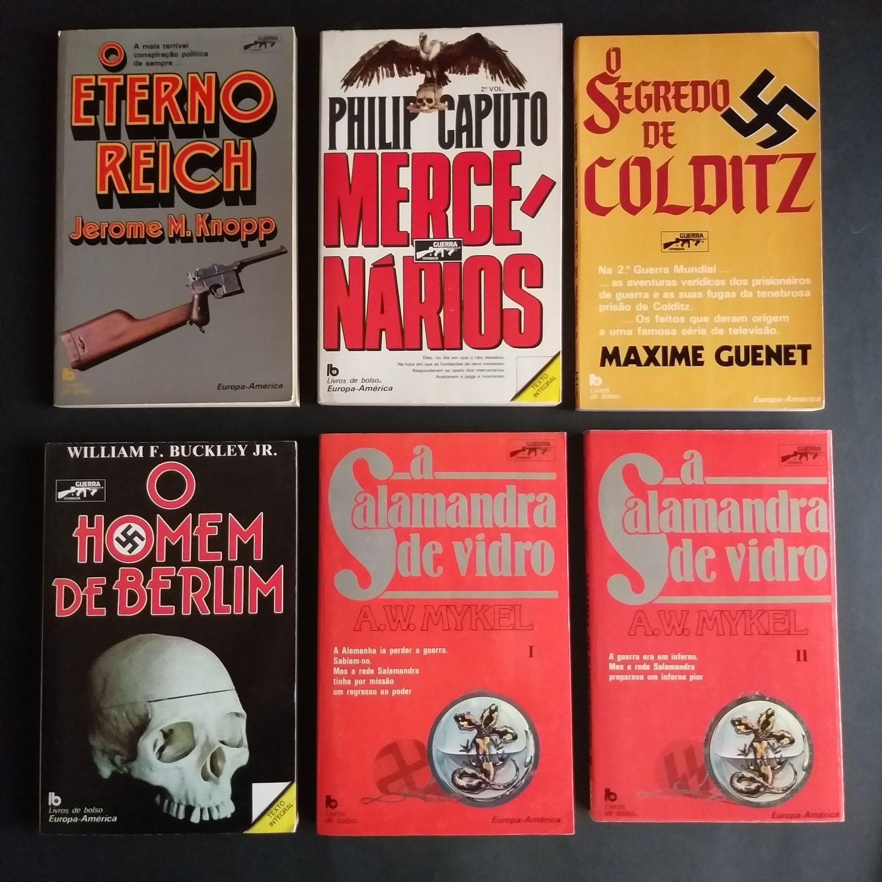7 livros Guerra Europa America coleção