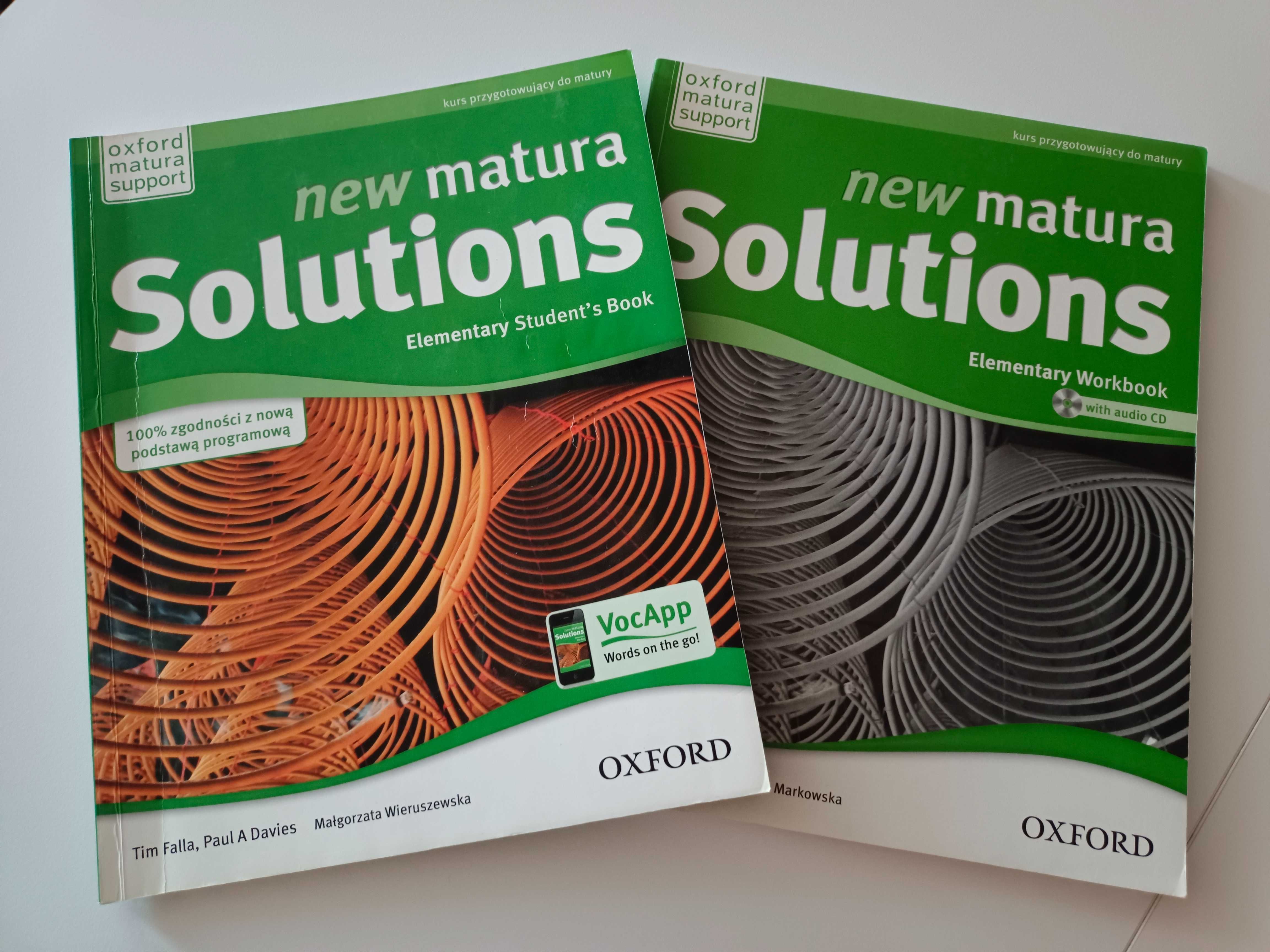 New Matura Solutions (Oxford), podręcznik i ćwiczenia, język angielski