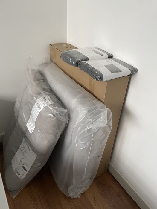 SEGERON, fotel ogrodowy (sekcja) z poduchami i pokryciami NOWE