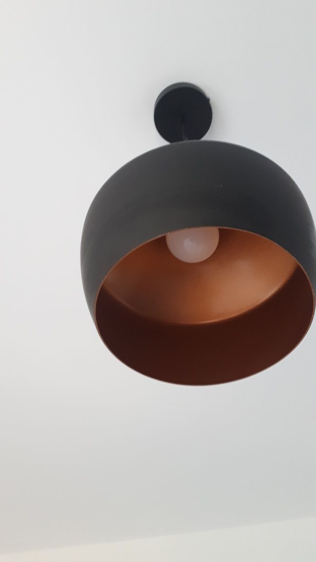 Lampa czarno złota loft