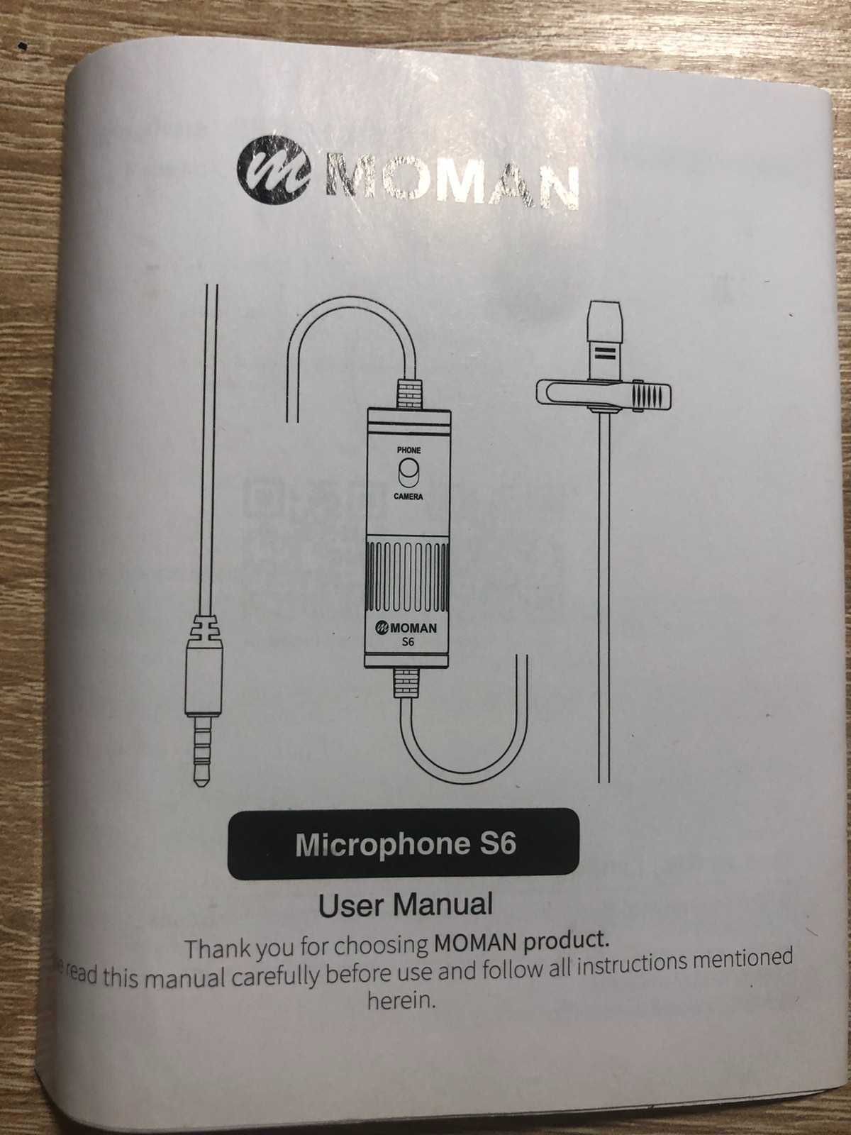 Накладний мікрофон Moman S6