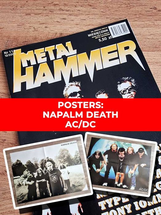 Metal Hammer 12/2000 - The Offspring, Plakaty: AC/DC i Napalm Death