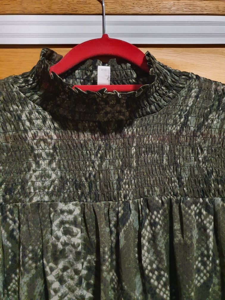Sukienka w wężowy wzór, H&M, r.44