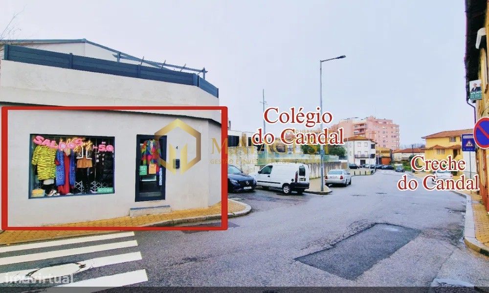 Loja Central em Gaia (Candal) com WC e Despesas Incluídas