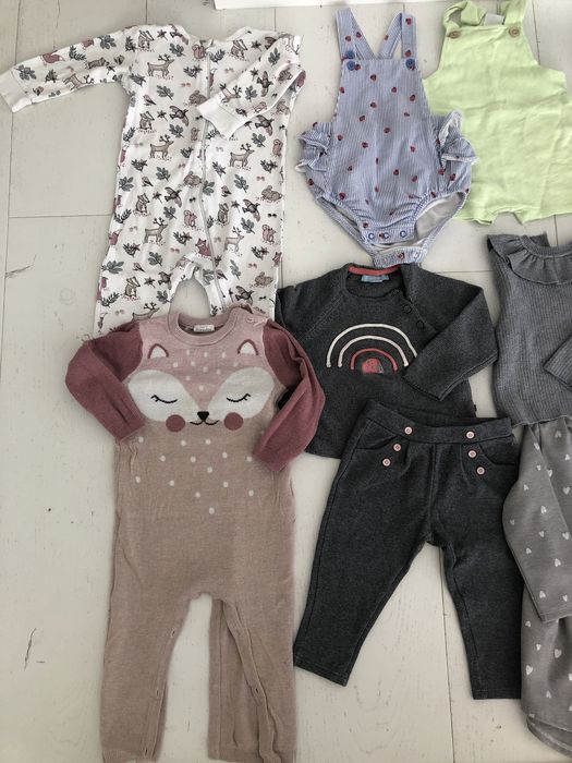 Paka ubranek dla dziewczynki rozm. 74 ( 7 zł/szt)