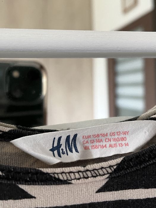 Letnia brązowa sukienka h&m