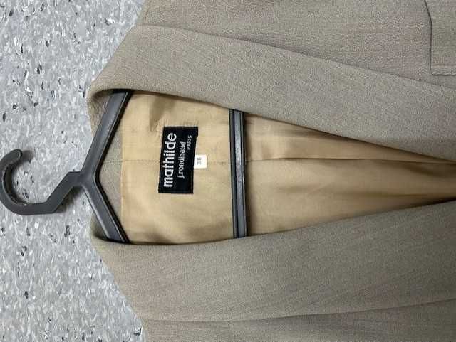 Blazer de cor beje / cinzento - Marca Mathilde J.Rondinaud - Tam. 38