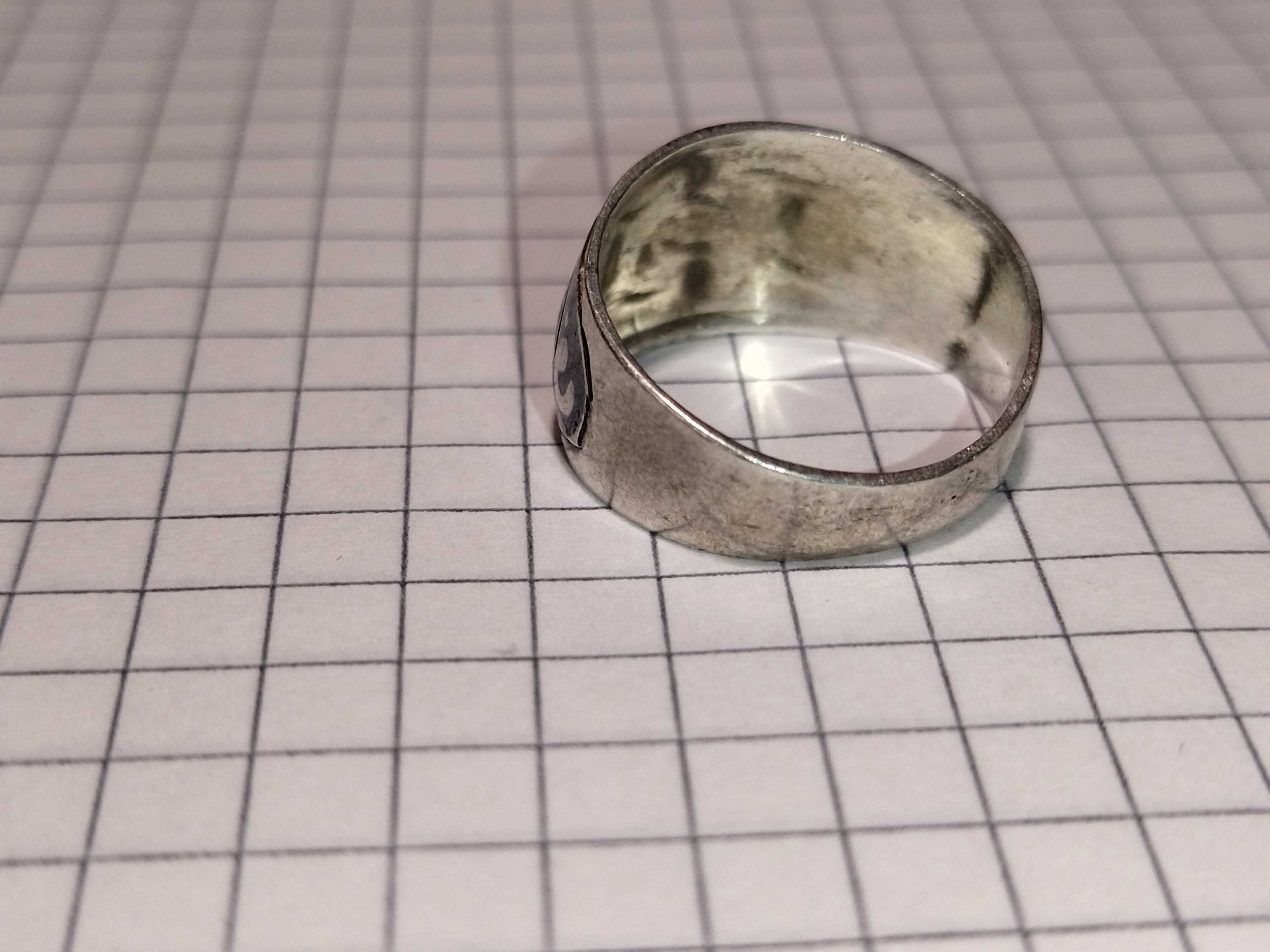 Кольцо Северная чернь, кольцо Кубачи, винтажное серебряное кольцо ссср